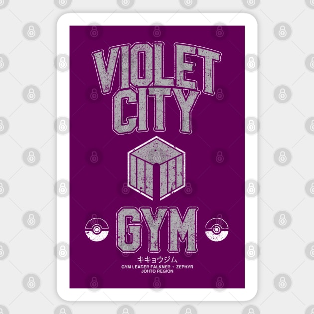 Violet City Gym Magnet by huckblade